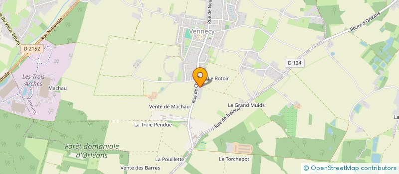 localisation de l'entreprise LA PETREE  VENNECY