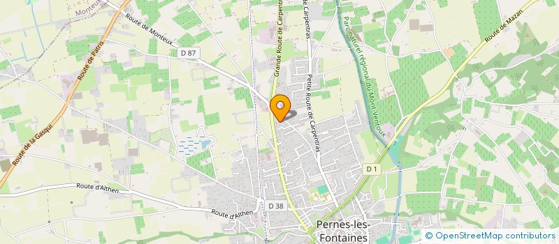 localisation de l'entreprise LA PETRIE DE KILIAN  PERNES-LES-FONTAINES