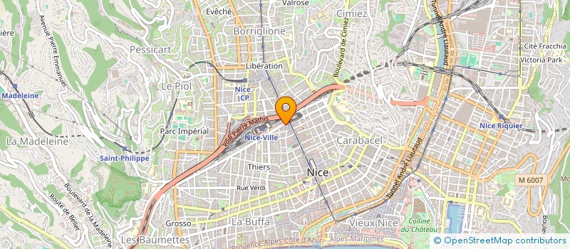 localisation de l'entreprise LA PETRIE II  NICE