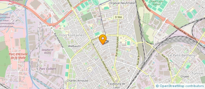 localisation de l'entreprise LA PEUF  REIMS