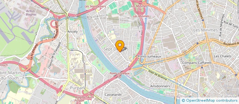 localisation de l'entreprise LA PEUPLADE à TOULOUSE