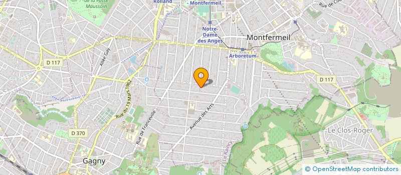 localisation de l'entreprise LA PEUPLERAIE à MONTFERMEIL