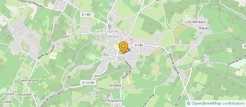 localisation de l'entreprise LA PEYRERRE  SAINT-CAPRAIS-DE-BORDEAUX