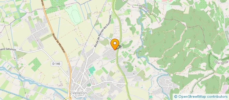 localisation de l'entreprise LA PEYRIERE  VELLERON