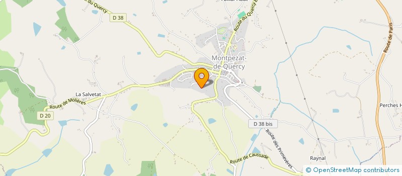 localisation de l'entreprise LA PEYRIERE  MONTPEZAT-DE-QUERCY