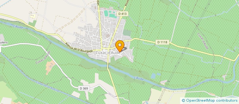 localisation de l'entreprise LA PEYROLERY DU PAS DE SARTRES  CUXAC-D'AUDE