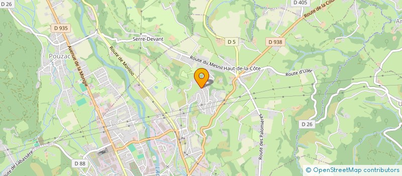 localisation de l'entreprise LA PEYROUSE  BAGNERES-DE-BIGORRE