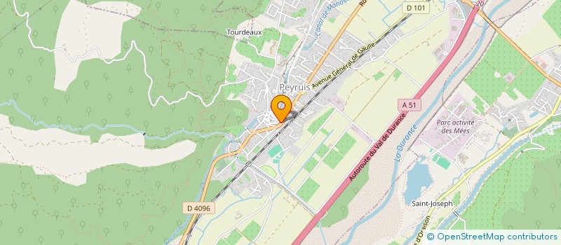 localisation de l'entreprise LA PEYRUISIENNE  PEYRUIS