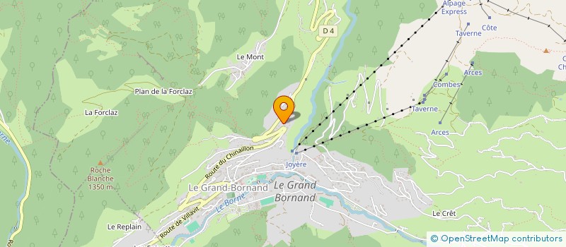 localisation de l'entreprise LA PEZERETTAZ à LE GRAND-BORNAND