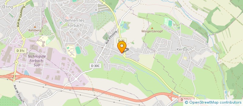 localisation de l'entreprise LA PFISTERQUELLE RESTAURANT  BEHREN-LES-FORBACH