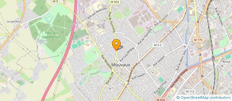 localisation de l'entreprise LA PHALECQUE SERVICES  MOUVAUX