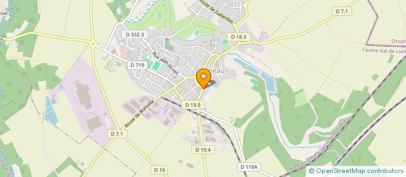 localisation de l'entreprise LA PHARMACIE ALNELOISE à AUNEAU-BLEURY-SAINT-SYMPHORIEN
