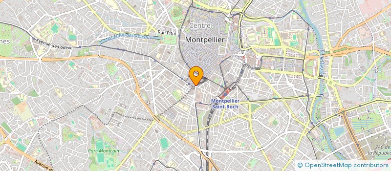 localisation de l'entreprise LA PHARMACIE ANNICK TREVILLOT à MONTPELLIER