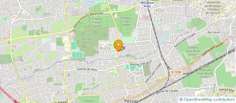 localisation de l'entreprise LA PHARMACIE CENTRE DU BURCK  MERIGNAC