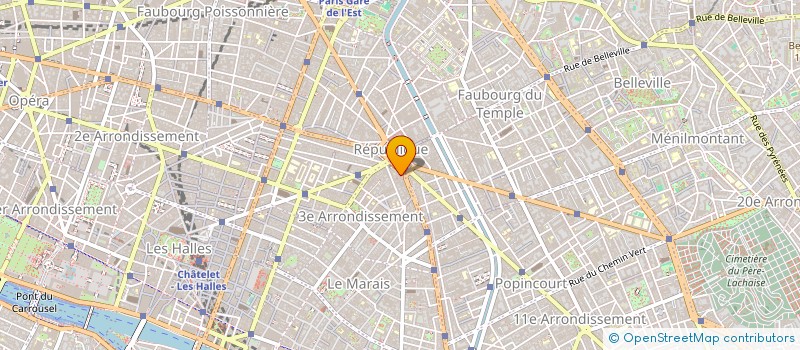 localisation de l'entreprise LA PHARMACIE DE LA PLACE DE LA REPUBLIQUE à PARIS