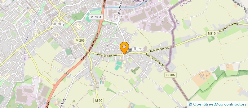 localisation de l'entreprise LA PHARMACIE DE TOUFFLERS  TOUFFLERS