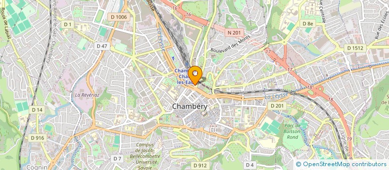 localisation de l'entreprise LA PHARMACIE DES DUCS à CHAMBERY