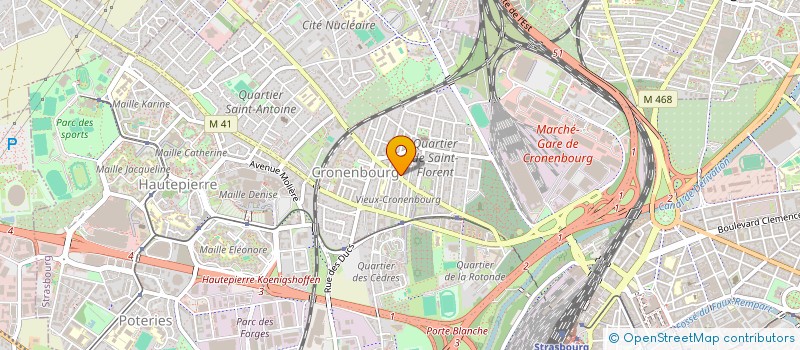 localisation de l'entreprise LA PHARMACIE DU 82 à STRASBOURG