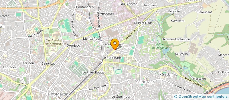 localisation de l'entreprise LA PHARMACIE DU PETIT PARIS à BREST