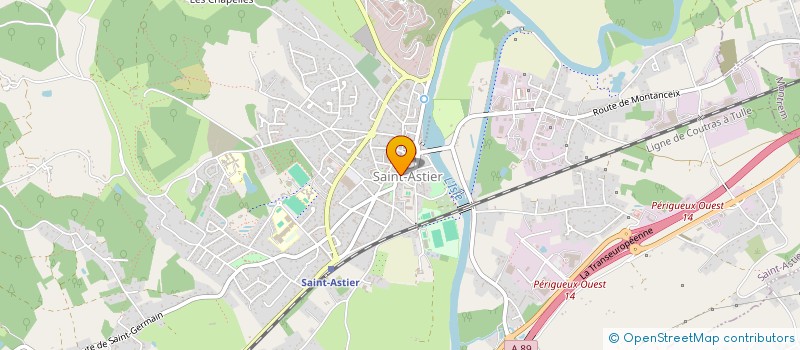 localisation de l'entreprise LA PHARMACIE PRINCIPALE DE LA VALLEE DE L'ISLE  SAINT-ASTIER