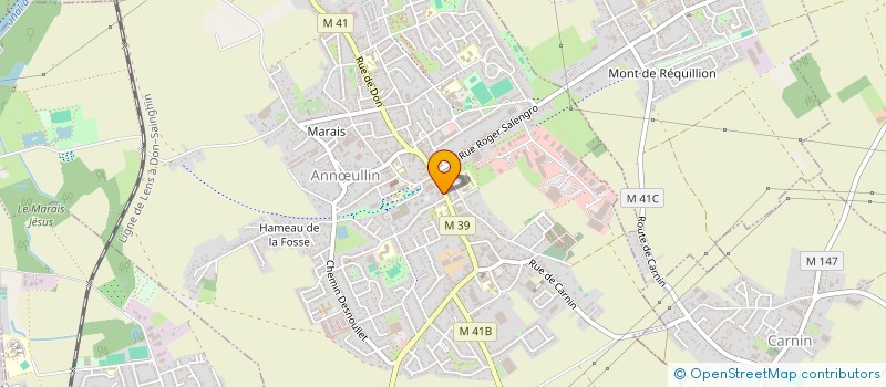 localisation de l'entreprise LA PHILARMONIE SARL à ANNŒULLIN