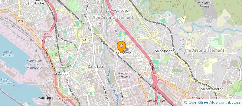 localisation de l'entreprise LA PHOCEEENNE DES ECHAFAUDAGES  MARSEILLE