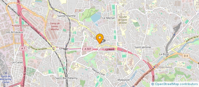 localisation de l'entreprise LA PHOCEENNE DE SERVICES à MARSEILLE