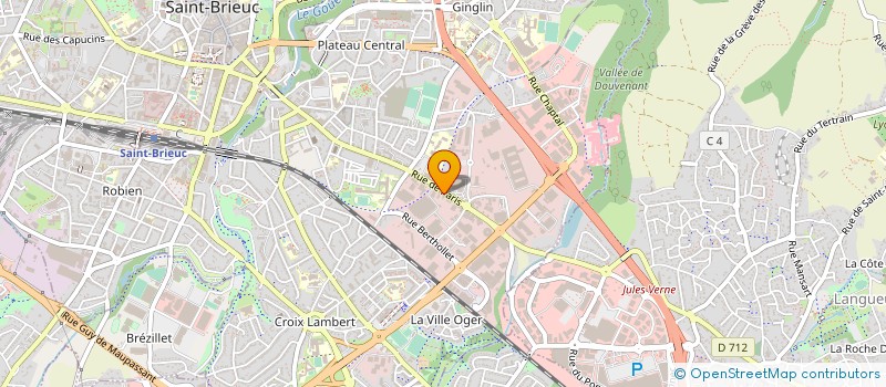 localisation de l'entreprise LA PHOTOGRAVURE - GRAVURE ET CONCEPT à SAINT-BRIEUC