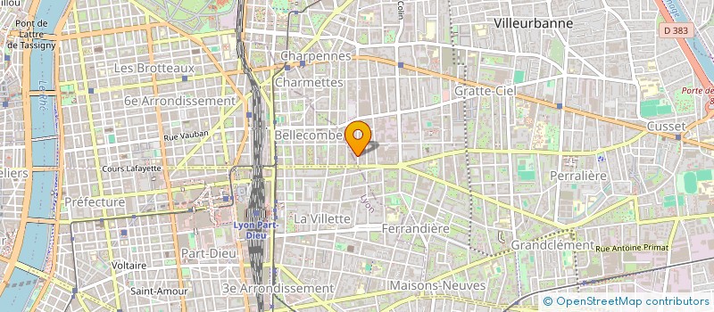 localisation de l'entreprise LA PHOTOGRAVURE NUMERIQUE à VILLEURBANNE
