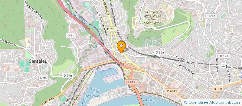 localisation de l'entreprise LA PIAZZA à ROUEN