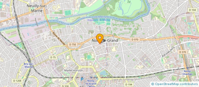 localisation de l'entreprise LA PIAZZA  NOISY-LE-GRAND