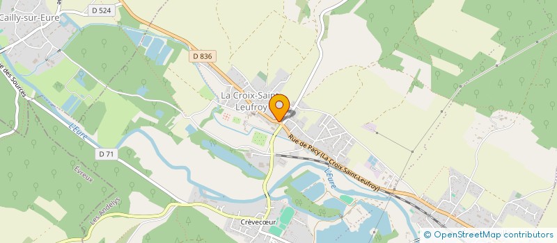 localisation de l'entreprise LA PIAZZA  CLEF VALLEE D'EURE