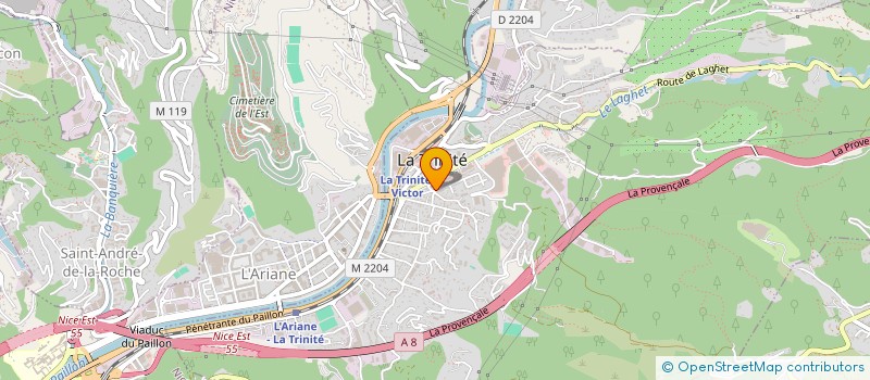 localisation de l'entreprise LA PIAZZETTA à LA TRINITE