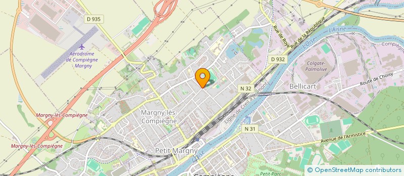 localisation de l'entreprise LA PICARDE DE BATIMENT  MARGNY-LES-COMPIEGNE