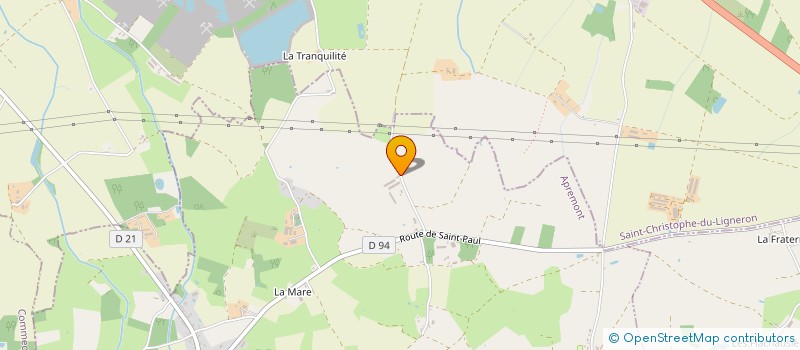 localisation de l'entreprise LA PICARDIERE à APREMONT