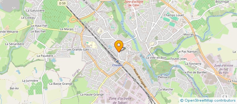 localisation de l'entreprise LA PICCOLA TOSCANA à CLISSON