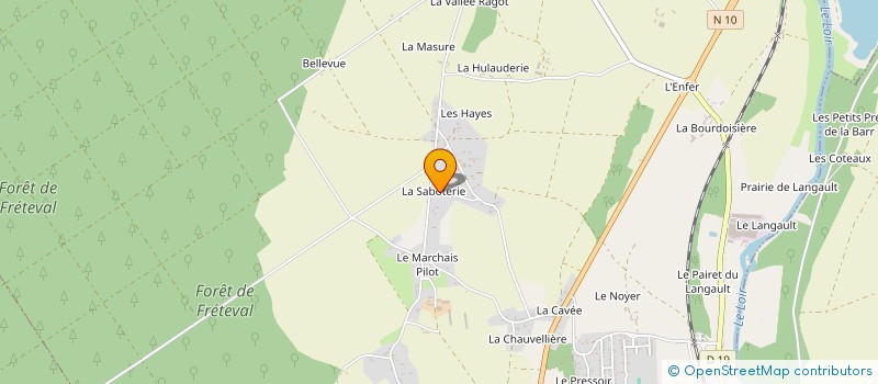 localisation de l'entreprise LA PICHOTTERIE  SAINT-HILAIRE-LA-GRAVELLE