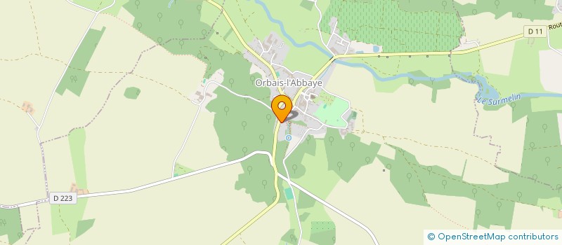 localisation de l'entreprise LA PICHOULINE  ORBAIS-L'ABBAYE