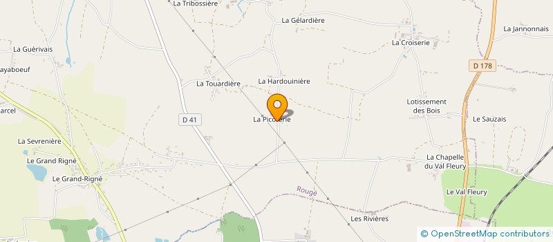 localisation de l'entreprise LA PICOTERIE  ROUGE