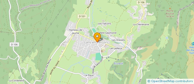 localisation de l'entreprise LA PICOULINE  VILLARD-DE-LANS