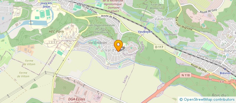 localisation de l'entreprise LA PIE CAPTIVE  SACLAY