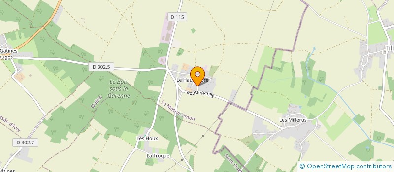 localisation de l'entreprise LA PIE DU GRAND PEUPLIER à LE MESNIL-SIMON