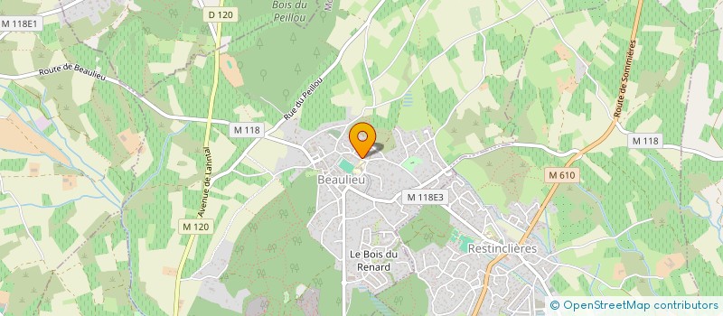 localisation de l'entreprise LA PIE GYM à BEAULIEU