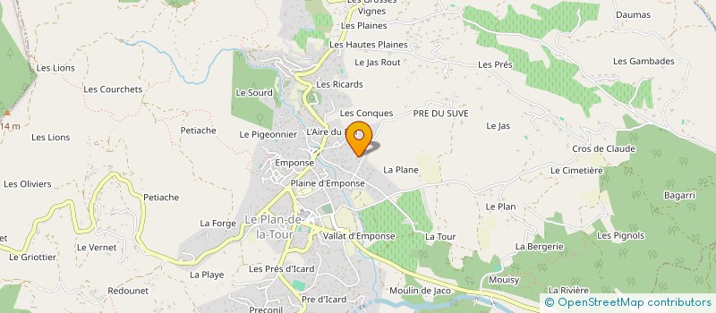 localisation de l'entreprise LA PIE PLANTOURIANNE à LE PLAN-DE-LA-TOUR