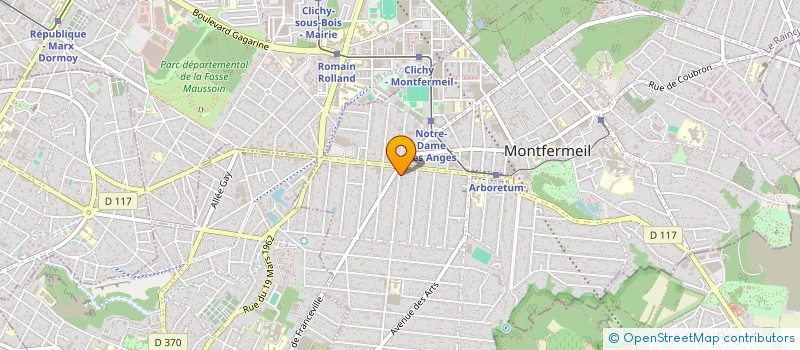 localisation de l'entreprise LA PIE PUBLICITE à MONTFERMEIL