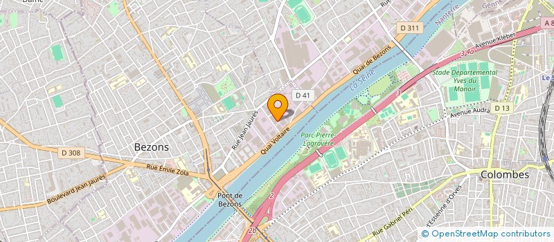 localisation de l'entreprise LA PIECE à BEZONS