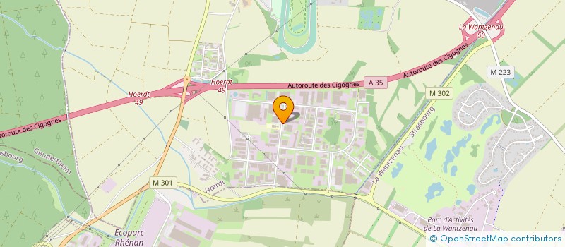 localisation de l'entreprise LA PIECE AUT'OCCASION  SOUFFLENHEIM