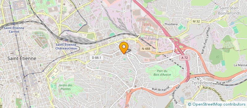 localisation de l'entreprise LA PIECE D'ARMES ET DE MECANIQUE à SAINT-ETIENNE