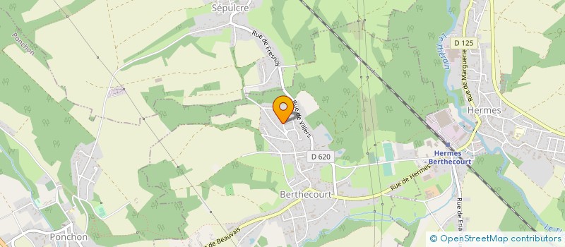 localisation de l'entreprise LA PIECE DU FOUR  BERTHECOURT