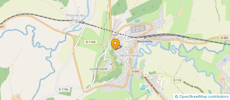 localisation de l'entreprise LA PIECE DU VELO à MONTMEDY
